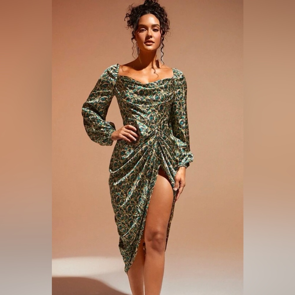 Draped beautiful dress